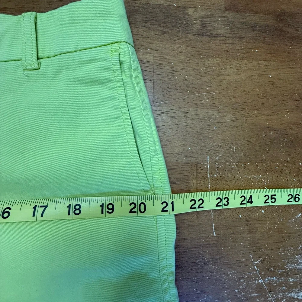 J. Crew Chartreuse Women's Shorts 12 - Picture 6 of 9